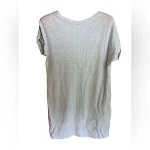 Gap blue/grey striped shirt dress with capped sleeves size medium